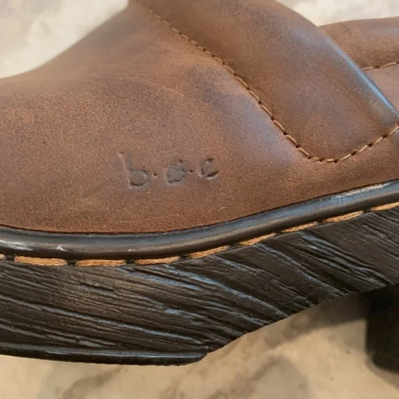 BOC Dark Brown Peggy Clogs - Picture 4 of 6